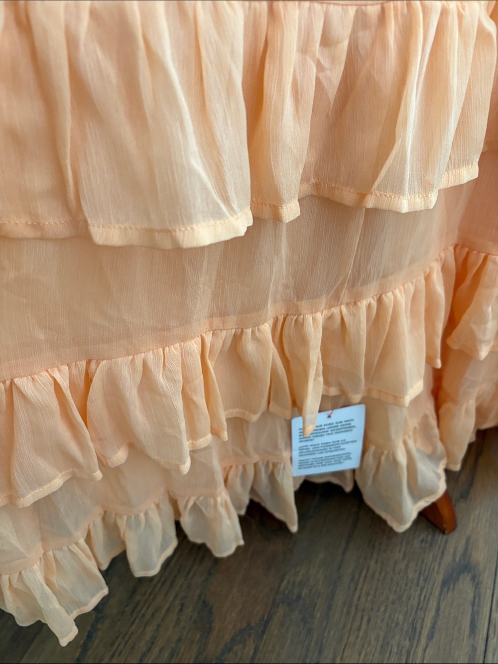 ASOS CURVE Peach Tiered Ruffle Maxi Set - READ DESCRIPTION! - Picture 7 of 9